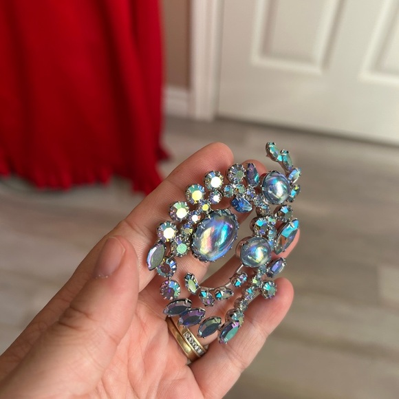 AB boralis 1950 CONTINENTAL Iridescent Crystal Jewelry Set 😍 - Picture 4 of 12